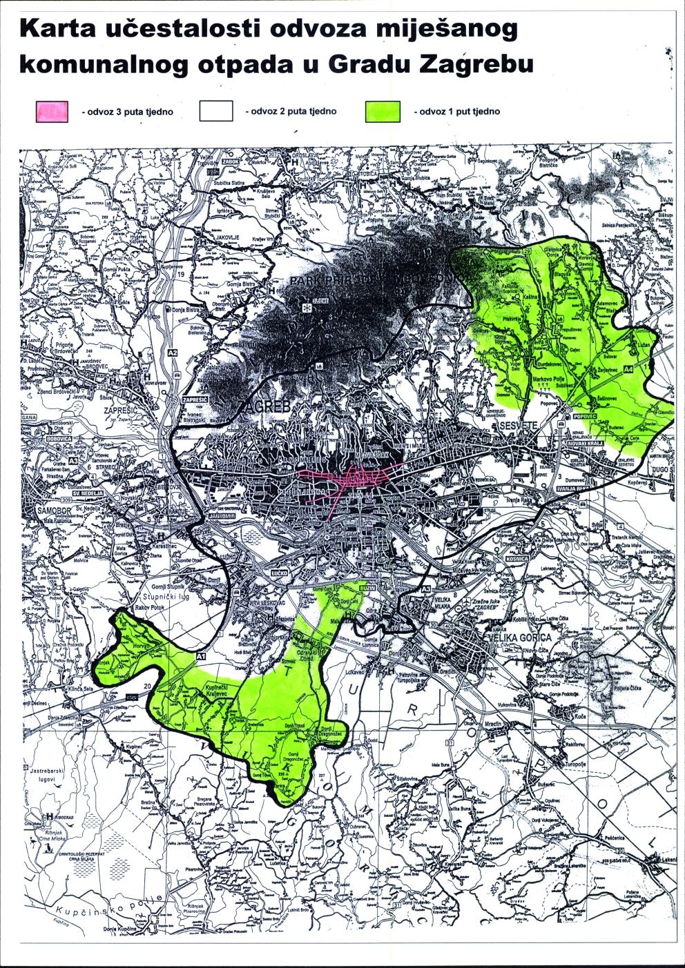 paruževina karta Od 1. kolovoza novi raspored odvoza komunalnog otpada | ZG magazin paruževina karta